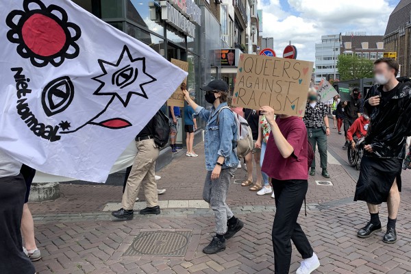 The protest against police violence and racism, hosted by niet normaal*, 2020