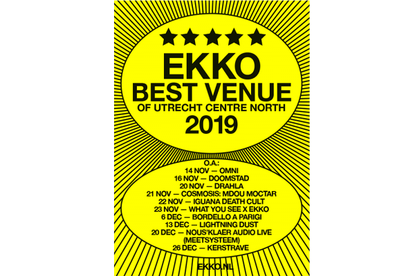 EKKO, best venue of Utrecht centre north - 2019